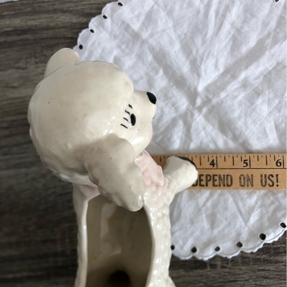 Vtg MCM Adorable Ceramic Lamb Planter - Picture 7 of 10